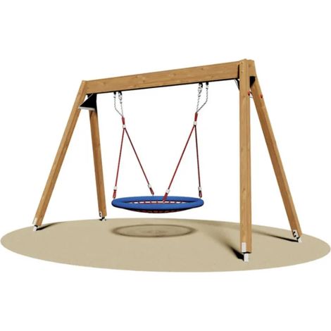 Altalena Culla 852 Giochipark legno lamellare sedile Ø120cm EN 1176 h 230cm (1/2)