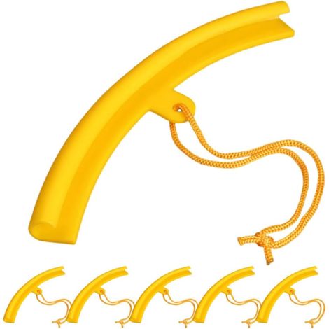6 Pièces Protection de Jante de Roue en Polyuréthane Jaune (1/5)