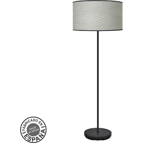 FABRILAMP Stehleuchte de Stehleuchte Moda 1xe27 Schwarz/Weiß Grau