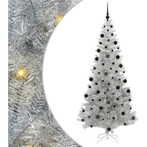 Christmas Tree Silver 210 cm PET vidaXL
