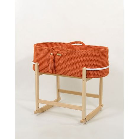 Cesta Moisés bohemia hecha a mano con cuna - terracota (1/5)