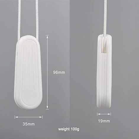 Poids pour cordon de rideau – Lot de 2 embouts en plastique blanc pour stores verticaux et rideaux sur mesure (1/3)