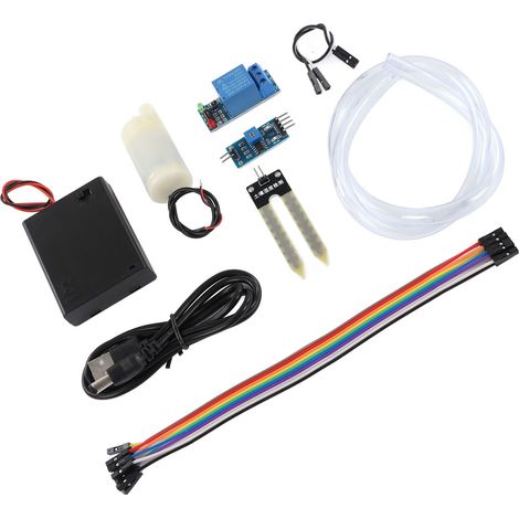 Kit de câblage pour pompe d'arrosage automatique de fleurs, module relais d'irrigation, module capteur d'humidité du sol (1/5)