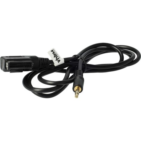 vhbw AUX Audio Adapter Cable Radio (11.3 cm) compatible with Mercedes-Benz CLS-Class MY2010+ Car, Car Radio