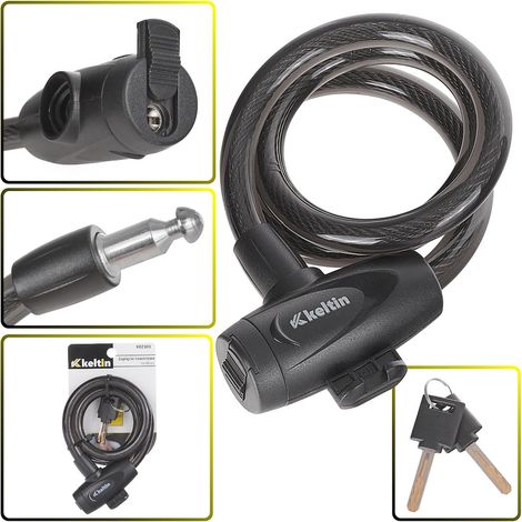 Antivol de vélo à clé 12x800mm (60) (1/5)