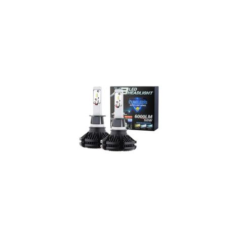 2 x Ampoules H3 LED XT3 50W - 6000Lm - 12V/24V Lampe de voiture LED (1/5)