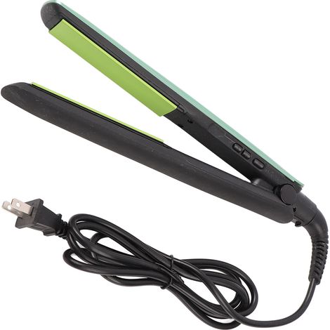 Fer à lisser/boucler double fonction, lisseur/fer à boucler ergonomique adapté à une utilisation en salon et à domicile, prise standard américaine, 110-220V. (1/5)