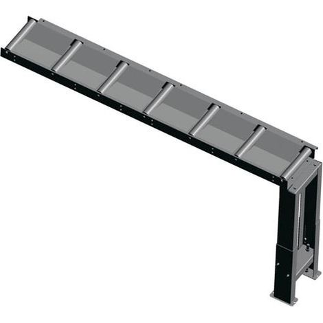 metallkraft Rollenbahn 2000 x 290 mm Tragekapazität 200 kg/m (1/2)