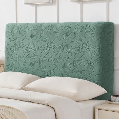 Housse de tête de lit jacquard élastique vert bulle motif feuilles 2,0 m 2.0 1.9-2 1 réf 25 × 20 × 5 cm 640 g – Livraison gratuite
