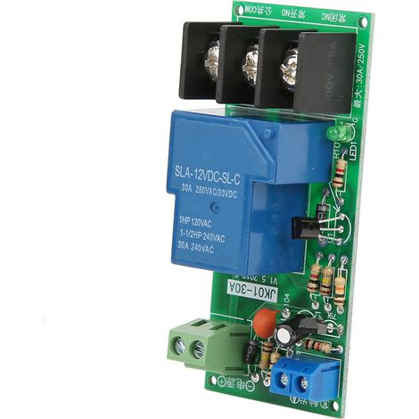 DC12V Verzögerungs-Timer-Schalter Ein/Aus Relaismodul 0-60 Minuten 30A Last 250VAC/30VDC (1/5)