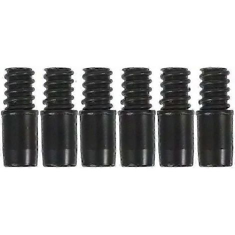 6 Stück Ersatz-Stieladapter mit Gewindespitze, Besenstiel-Reparaturstange (1/5)