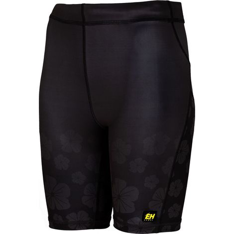 Laufleggings für Damen, 1/3 Blumenmuster, Größe L, Mint