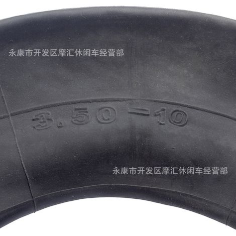 Accessoires pour scooter/moto électrique GY6 : chambre à air 3.50-10, doublure intérieure, valve coudée TR87 (1/4)
