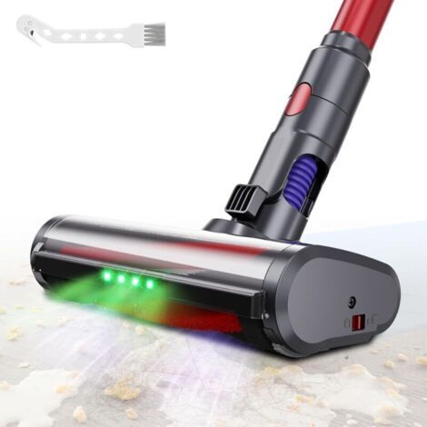 BARKBUSTERS Brosse Compatible avec Dyson Aspirateurs V7 V8 V10 V11 V15, Tête de Brosse Rechangeable Acessoire à Entraînement Direct Acessoire avec 4 Lumières LED pour Parquets,Sols Durs et Tapis (1/4)