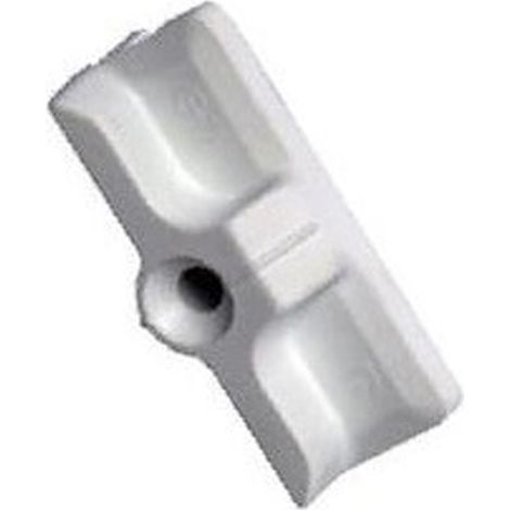 Ferco – Gâche pour crémone nylon blanc pour PVC – Résistance aux chocs – Installation facile – E189400007