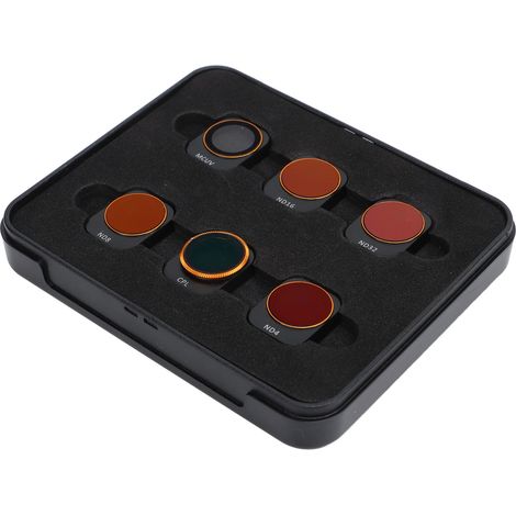 Kit de 6 filtres pour objectif de drone, en plastique et verre optique noir (MCUV, CPL, ND4, ND8, ND16, ND32), accessoires pour drone Mini 3 Pro. (1/5)