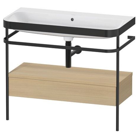 DURAVIT HP4743N7171 Support métallique avec kit de fixation pour Happy D.2 Plus, sans robinetterie