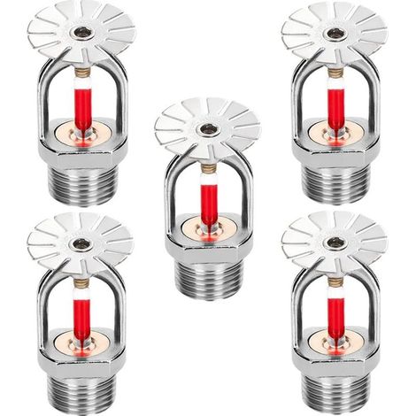 Set mit 5 3/4"-Hängeregnern - 155° Abwärtssprühwinkel, 68° Sprühstrahl, zur Bewässerung von Häusern und Gebäuden (1/5)