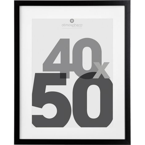 Cadre photo bois Eva noir 40x50cm - Atmosphera créateur d'intérieur