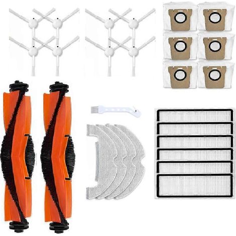 Filtre pour aspirateur brosse pour aspirateur Filtre de brosse pour aspirateur filtre de Robot Aspirateur X10 de remplacement pièce détachée Lot Roller Main Side Brosse HEPA Filtre Serpillière Cloths (1/5)