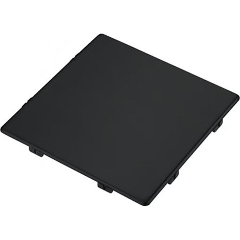 Cache bonde carré noir mat pour cuve sous plan Kubus 110 - Franke