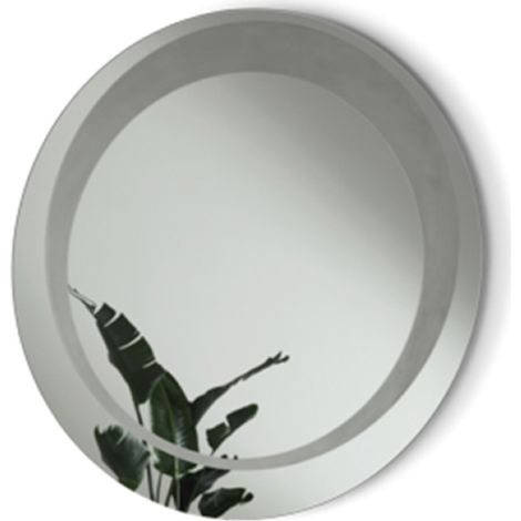 Specchio tondo con decorazione sabbiata D90 cm LEVI Fume' (1/2)