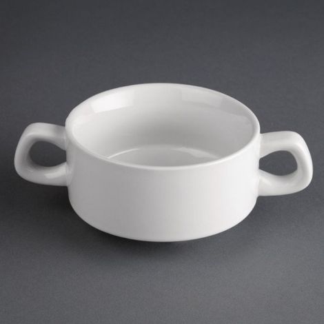 Lot de 12 bols à soupes 290 ml, en porcelaine (1/4)