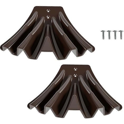 Set aus 2 Dachrinnen-Fallrohrverteilern, Dachrinnen-Fallrohrverlängerungen zur Regenwasserableitung, brauner Dachrinnendiffusor (1/5)
