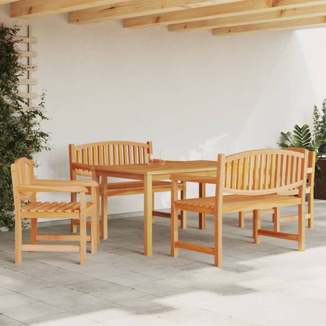 5-tlg. Garten-Essgruppe Massivholz Teak (1/5)