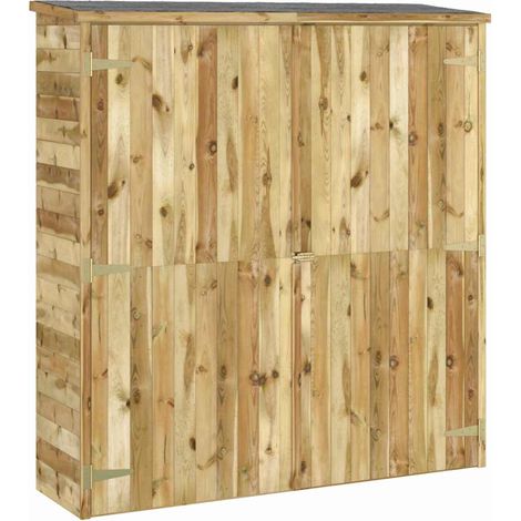 Maison Exclusive - Abri à outils de jardin 163x50x171 cm Bois de pin solide (1/5)