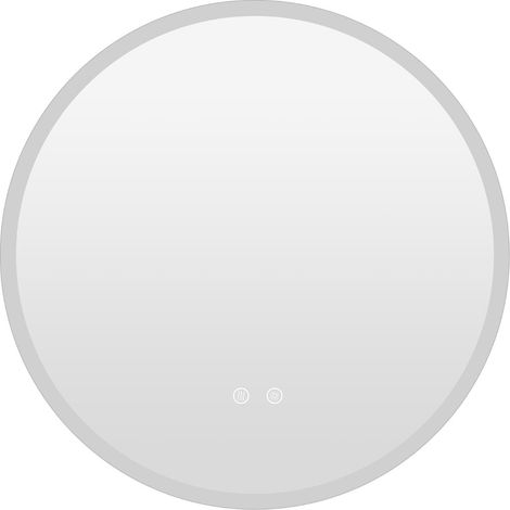 Runder LED-Badezimmerspiegel, 3 Lichtfarben, beschlagfrei, Ø 60 cm