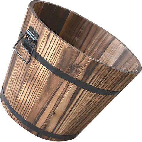 Töpfe Holz Garten Pflanzgefäß Mini Behälter Balkon (1/5)
