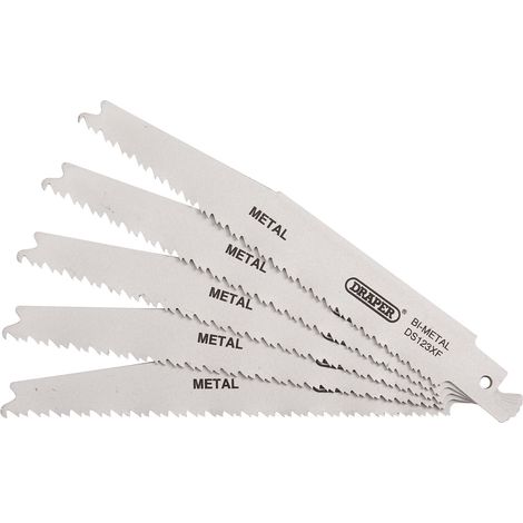 Bi-metal Reciprocating Saw Blades for Metal Cutting, 150mm, 8-14tpi (Pack of 5) (38755) (1/5)