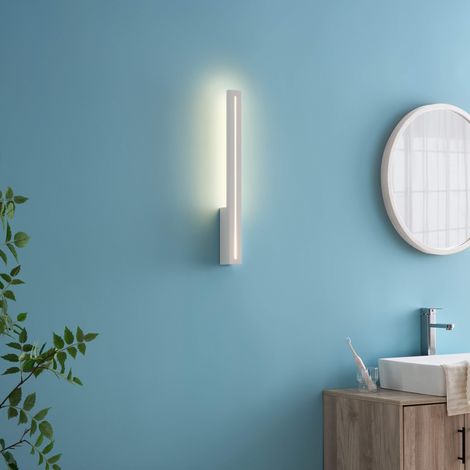 Applique LED blanche rectangulaire à éclairage indirect IP54 - Noméris