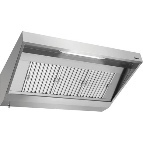 Hotte aspirante professionnelle avec moteur - longueur 1600 mm -Bartscher (1/4)