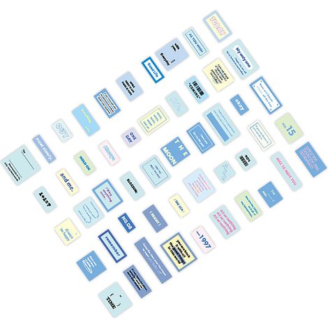 Set mit 100 Scrapbooking-Stickern im Vintage-Stil, ästhetisches Papierdesign mit verschiedenen Mustern, einfach anzubringen, ideal zum Journaling und Verzieren von Projekten, blauer Farbton (1/5)