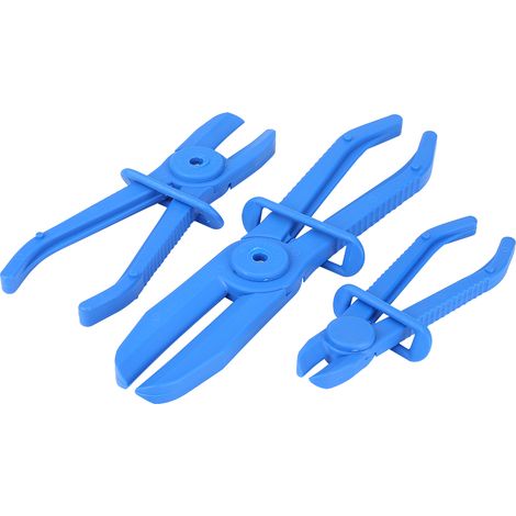 Jeu de 3 pinces pour colliers de serrage de durites en plastique, pince pour colliers de serrage de durites de liquide de frein, bleu (1/5)