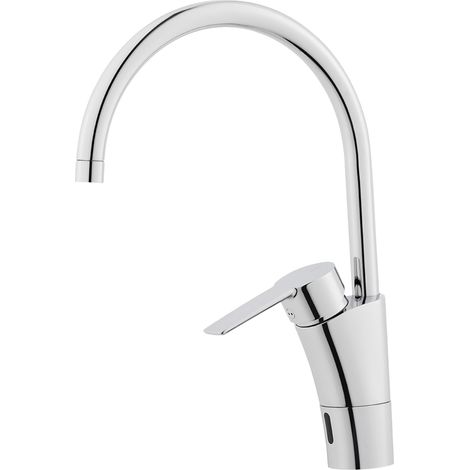 MORA CERA duo Spültisch Hybrid m. Hygienespülung Batterieb. m. Sensor Chrom (1/4)