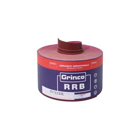 CARTA RESINATA AL CORINDONE RRB CON VELCRO- - grana 150 - 25 mt