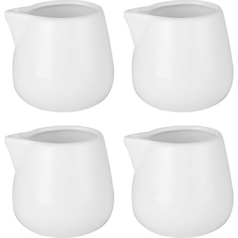 Mini - Milchkännchen en céramique, 45 ml, Sahnekännchen, Soßenbecher, Sirup - Server, Vanillepudding - Krug sans (1/5)