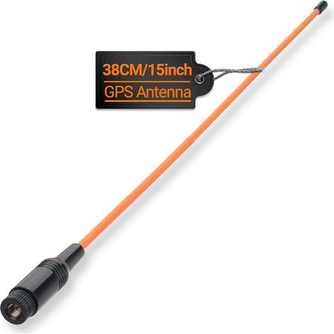 38 cm flexible Empfängerantenne für Garmin GPS Alpha Astro – Orange – SMA-Anschluss (1/5)