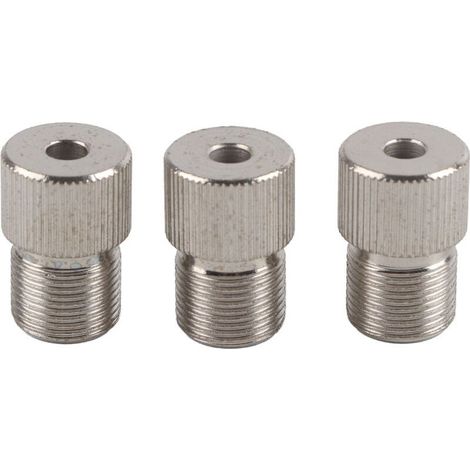 Manchon adaptateur pour mandrin de perceuse, 3 pièces de 5 mm, accessoire pour foret de perçage pour le travail du bois, en acier à haute teneur en carbone, pour la maison et les espaces commerciaux (1/4)
