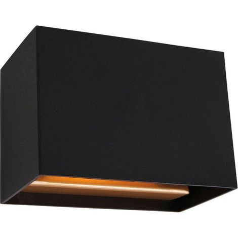 Wandleuchte Lampe Flurleuchte LED indirekte Beleuchtung dimmbar schwarz gold (1/4)
