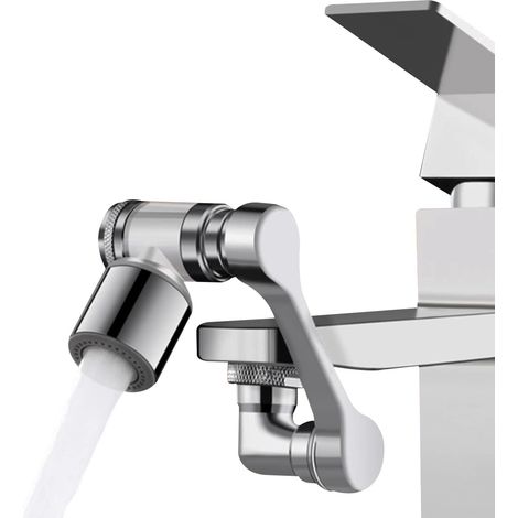 Mousseur Robinet Multi-angle Rotatif Économiseur d’Eau Extension Filtre Embout Robinet Aérateur avec Cartouche Filtrante (1/5)