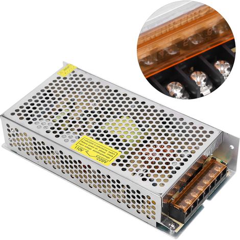 Adaptateur secteur à découpage DC12V en alliage d'aluminium pour barre lumineuse LED, imprimante 3D (S-150-12 (12 V 12,5 A 150 W) AC110/220 V ±15 %) (1/5)