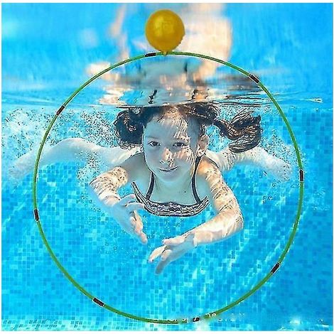 Jouets de plongée pour enfants, anneaux de plongée, jouets d'apprentissage de la natation (vert) (1/5)