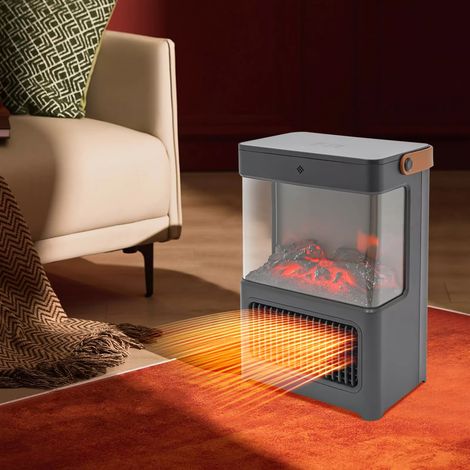 Cheminée de chauffage électrique, Cheminée de simulation 3D, cheminée de chauffage portable avec Télécommande (1/5)