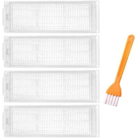Lot de 4 Filtres HEPA de Rechange pour Aspirateur Robot Xiaomi Mi Mop 2S Pro P STYJ02YM S12 S10