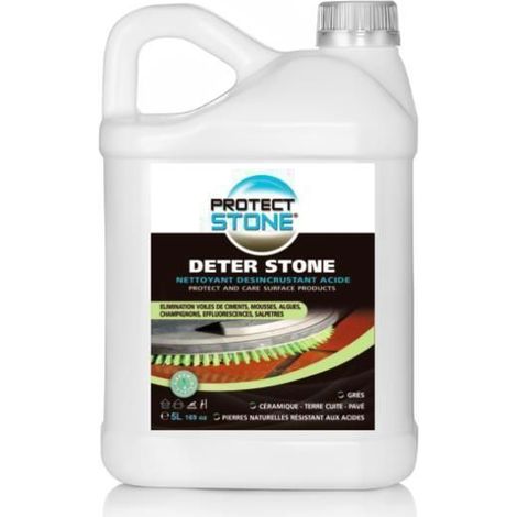 Decapante Velo di Cemento e schiuma – Detergente potente per Pietra Naturale, Piastrelle, Calcestruzzo – Interno/Esterno (5L)(100m²) (1/5)