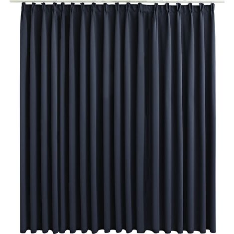 Maison Exclusive - Verdunkelungsvorhang mit Haken Anthrazit 290 x